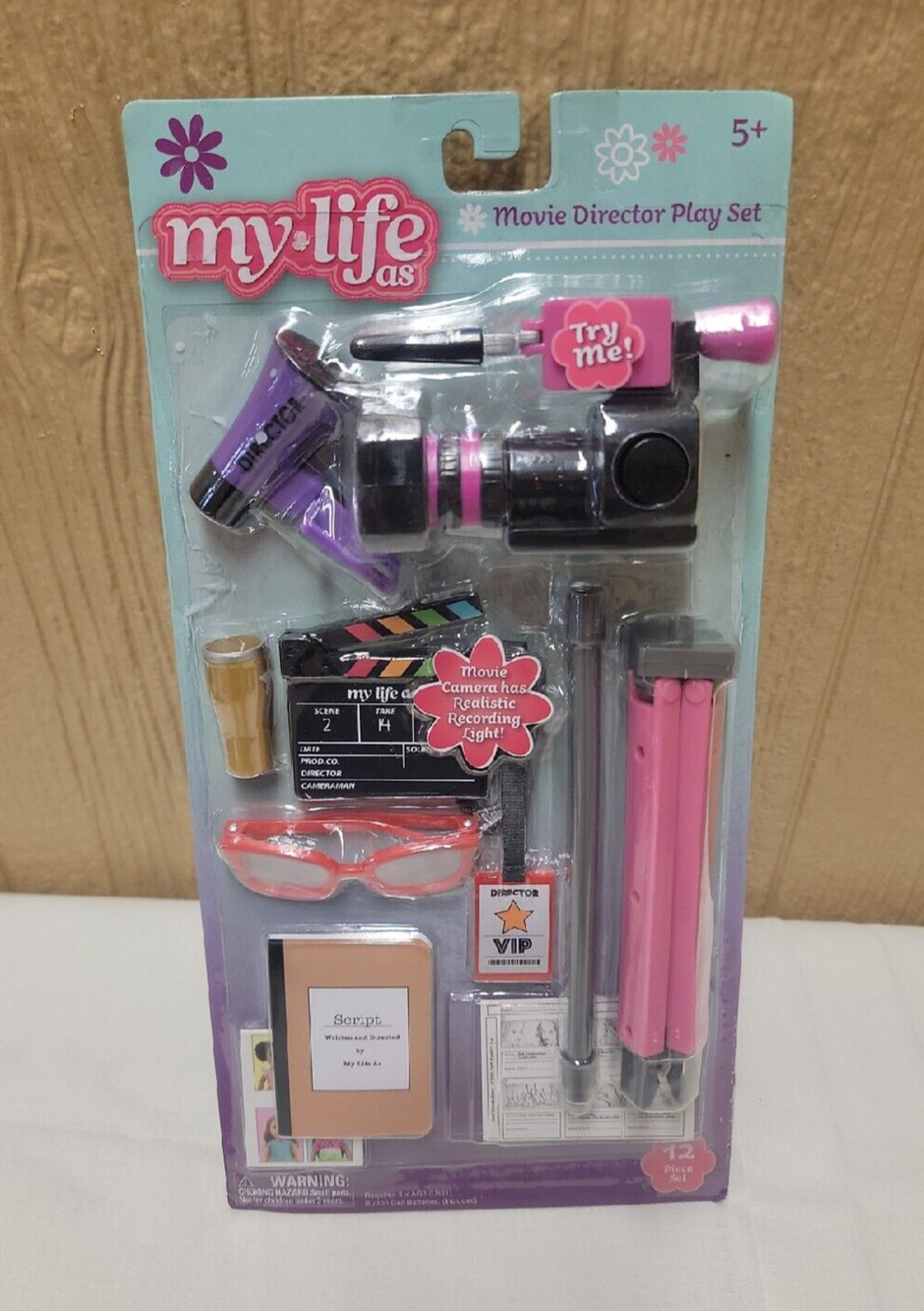 My Life AS Movie Director Play Set with Realistic Recording Lights 12 pc Set